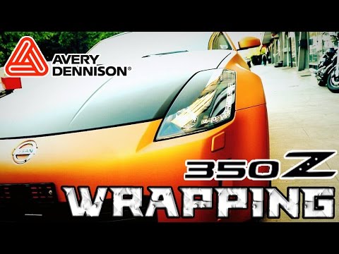 Covering total d'une 350z en Blaze Orange Matte Metallic de chez Avery