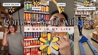 COME TO WORK WITH ME | Walmart Stocking 2 | 2pm-11pm shift