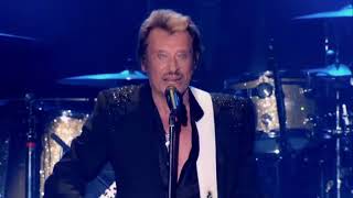 Johnny Hallyday et Brian Setzer Blue suede shoes Théâtre de Paris 2013