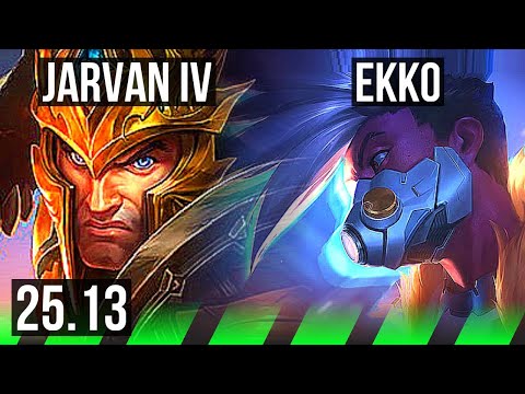 JARVAN IV vs EKKO (JGL) | 4/2/21, 500+ games | KR Master | 25.13
