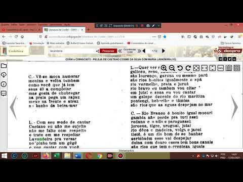 The fight between Caetano Cosme and Maria Lavandeira. Cordel literature. Caetano and Lavandeira. ...