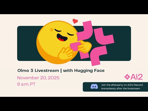 Olmo 3 | Livestream with Hugging Face