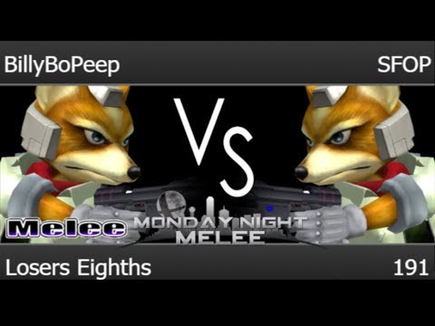 MNM 191 - TNC | BillyBoPeep (Fox) vs SFOP (Fox) Losers Eighths - Melee