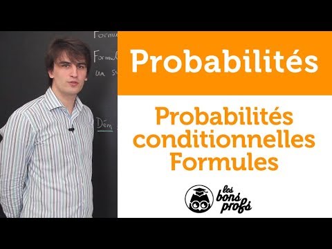 Probabilités conditionnelles : formules - Maths - MPSI - 1ère année - Les Bons Profs