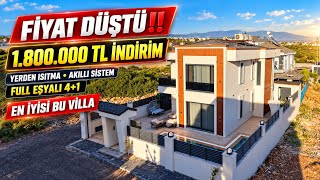 FİYAT DÜŞTÜ‼️300 M2 ARSA İÇİNDE 4+1 FULL EŞYALI LÜKS VİLLA - SİZİN İÇİ