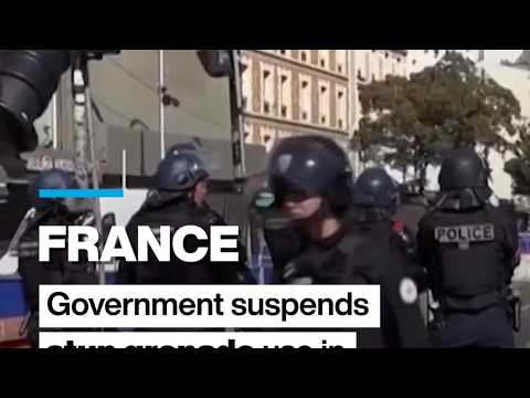 France: Government suspends stun grenade use in school protests