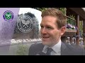 Eoin Morgan takes a break from the Cricket World Cup to attend Wimbledon 2019