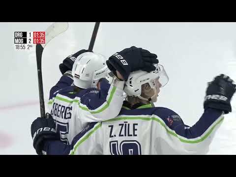 Optibet Hokeja līga. Dinamo Rīga -  Mogo/LSPA. Spēles labākie momenti. (23.11.2022)