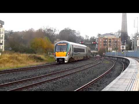 IE 22000 Class DMU/ICR Passing Islandbridge Bound For Grand Canal Dock
