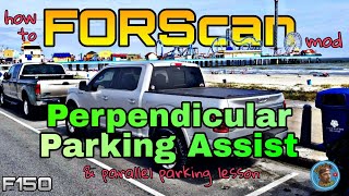 FORScan Enable Park Assist for perpendicular parking and parallel parking demo