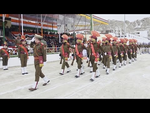 Full Dress rehearsal for 77th Republic Day parade held in Leh