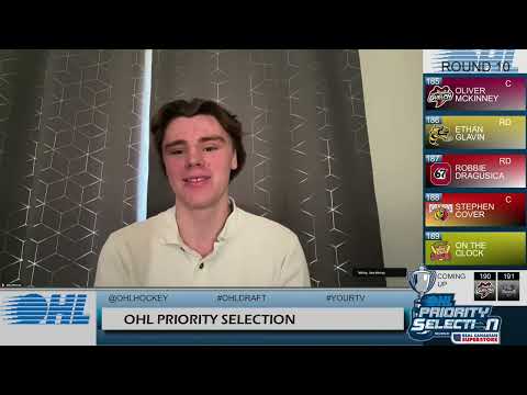 FULL INTERVIEW: Jake Murray at the 2025 OHL Priority Selection