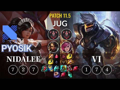 DRX Pyosik Nidalee vs Vi Jungle - KR Patch 11.5
