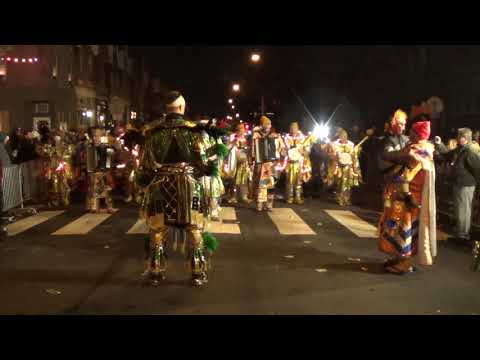 2020 Quaker City String band finishing their day on Two street