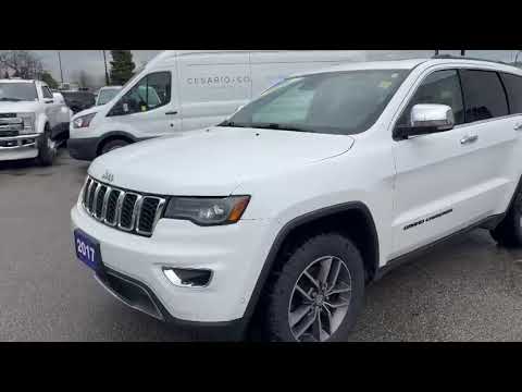2017 Jeep Grand Cherokee 4WD 4dr Limited in White for sale at Pine Tree Ford in Woodbridge, ON