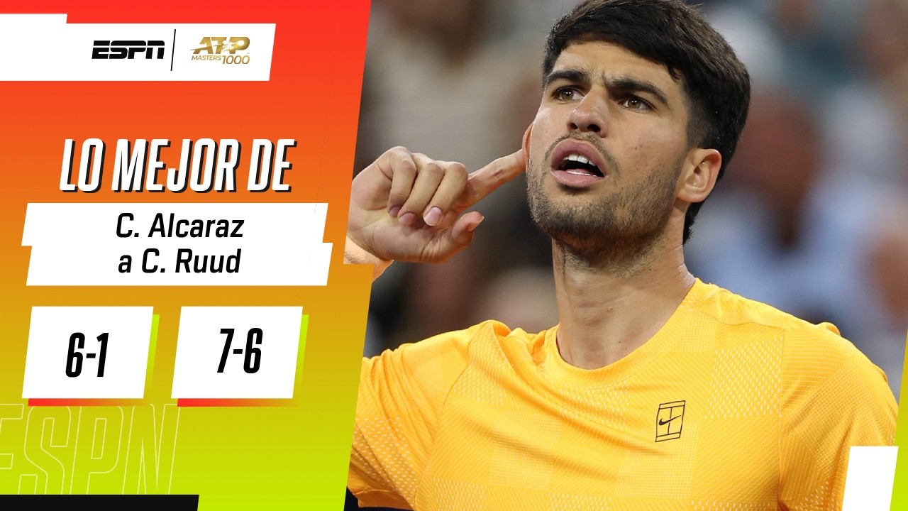 ALCARAZ MANEJÓ EL PARTIDO CON CONFIANZA Y SIGUE VIGENTE EN INDIAN WELLS | RESUMEN