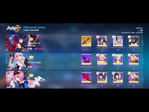 HI3 SEA Exalted Memorial Arena HT(S2) DP FT || Heimdall 31840