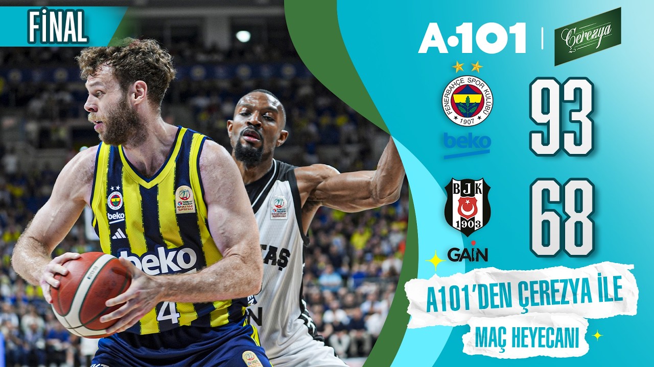 Fenerbahçe Beko (93-68) Beşiktaş GAİN | Play-Off Final 2. MAÇ ÖZETİ | Türkiye Sigorta BSL 2025/2026