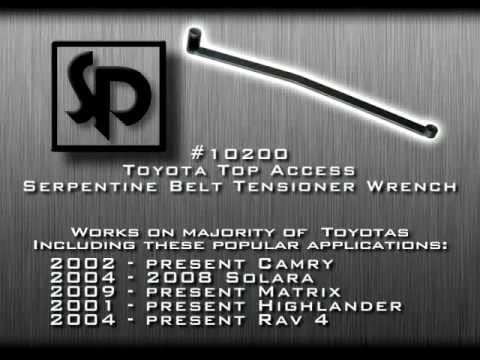 SP Tools 10200 Toyota Serpentine Belt Tensioner Wrench