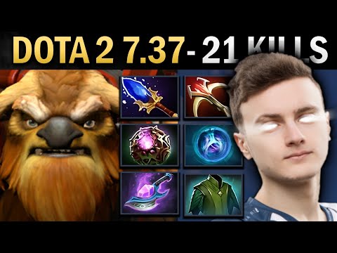 Earthshaker Gameplay Miracle with Daedalus and 21 Kills - Dota 2 7.37