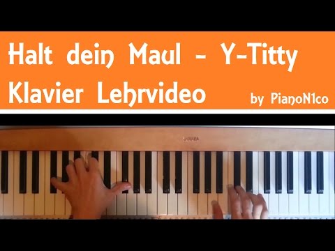 Wie man Halt dein MAUL von Y-Titty auf Piano/Klavier spielt - Tutorial [HD]