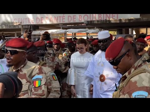 Guinea's junta leader Gen. Mamadi Doumbouya votes in presidential election