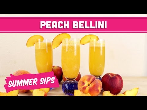 Virgin Peach Bellini! Summer Sips In Sixty Seconds - Mind Over Munch