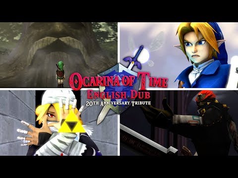 Ocarina of Time: English Dub - All Animation Scenes [20th Anniversary Tribute]