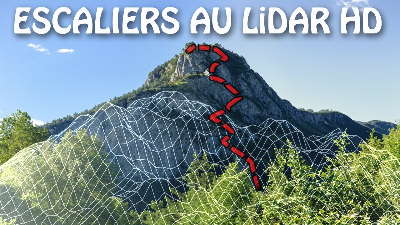 J'explore des escaliers antiques oubliés à l'aide du Lidar HD