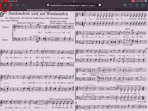 Import von Werken in Dropbox nach Forscore