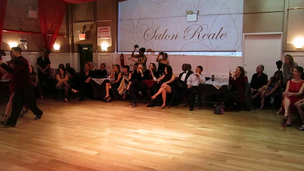 Eleanora Kalganova and Michael Nadtochi at SALON REALE, nyc 2015 - Argentine Tango event in NYC