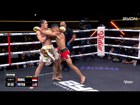 PUTRA ABDULLAH VS RONAL SIAHAAN, BYON 6 MALAYSIA VS INDONESIA II, FULL FIGHT!!