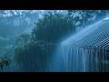 Heavy Stormy Night With Torrential Rainstorm Very Huge Thunder Thunderstorm Sounds For Sleeping