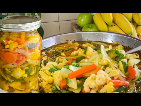 Receta para CURTIDO DE VEGETALES para empaquetar, vender y disfrutar en familia
