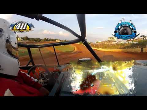 9-15-12 - Jerry Hux #01 - Topless Modified - Hot Laps at 411 Motor Speedway - Chassis Cam