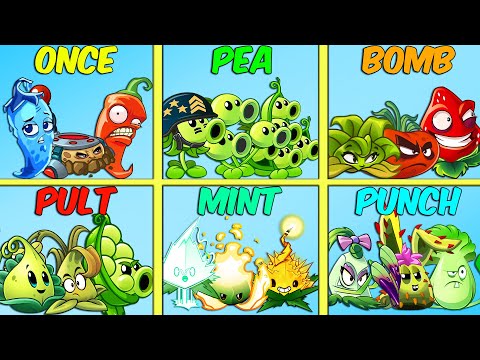 Random 12 Best Team Plants POWER UP Battlez - Who Will Win? - PvZ 2 Team Plant vs Team Plant