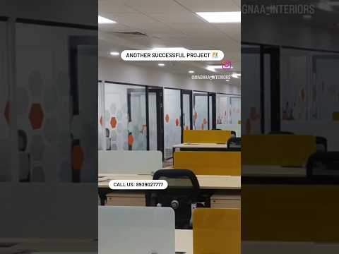 Magnaa aluminum, plywood corporate office work station