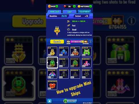 #shorts #spaceshooter How to upgrade Mini Ships in Space Shooter Galaxy Attack