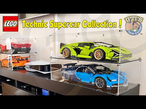 Lego Technic 1:8 Scale Supercar Collection with Display Cases : REVIEW
