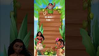 Moana Birthday Party Invitation