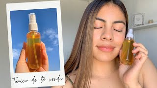 TÓNICO DE TÉ VERDE PARA UNA PIEL PERFECTA Y SIN MANCHAS | ELIMINA EL ACNÉ | Denisse Uff