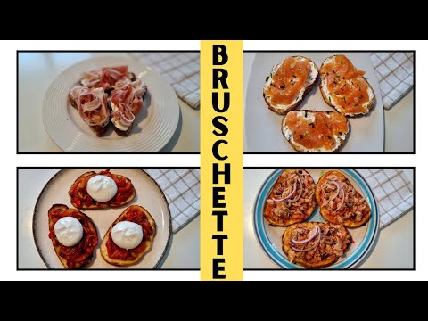 4 BRUSCHETTE PER L' ESTATE | Gustose facili e velocissime da preparare