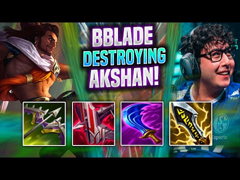 BROKEN BLADE DESTROYING WITH AKSHAN! - G2 Broken Blade Plays Akshan TOP vs Renekton! |