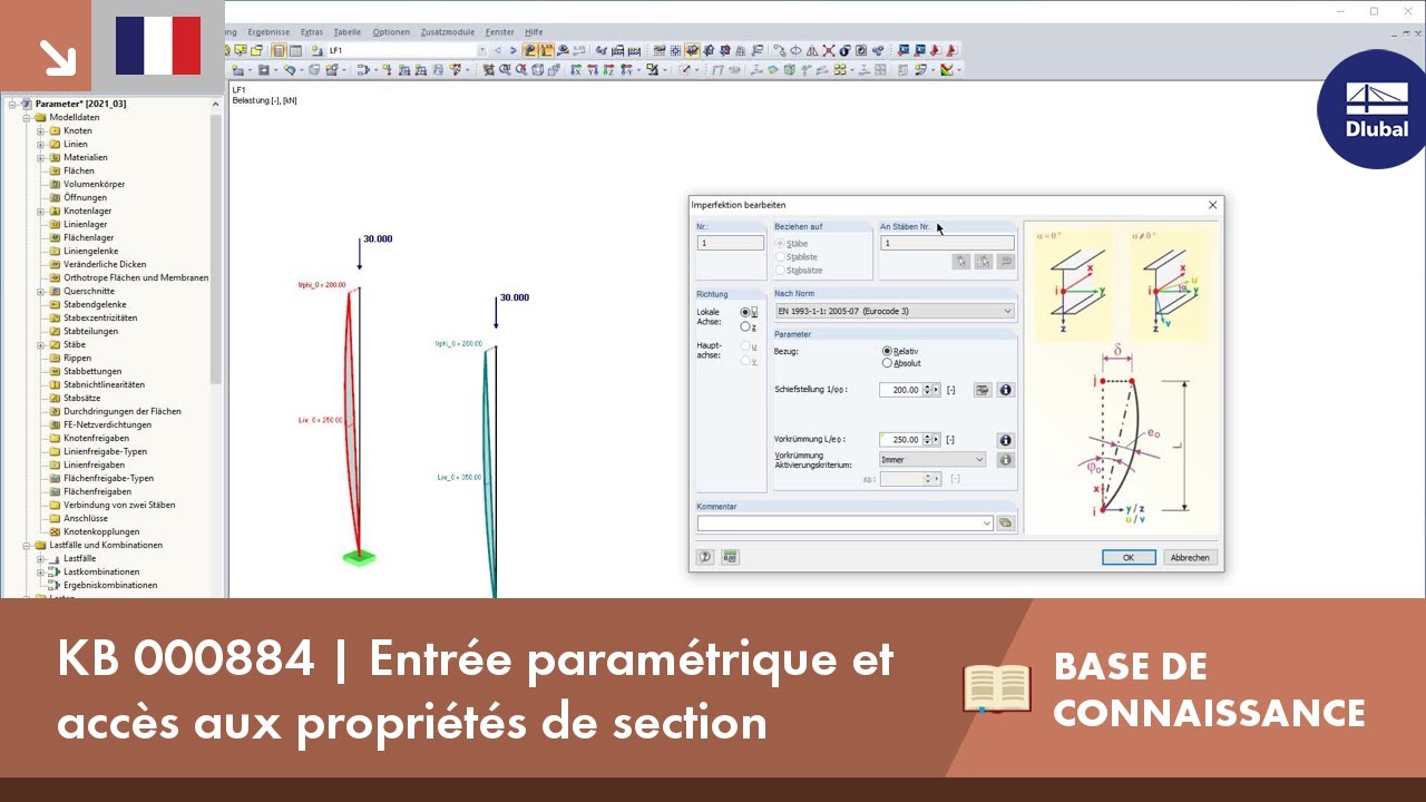 KB 000884 | Entrée paramétrique et accès aux propriétés de section