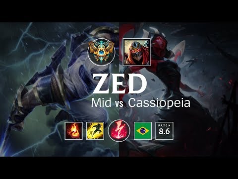 Zed Mid vs Cassiopeia - BR Challenger Patch 8.6