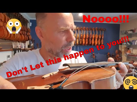 Don't let this happen!! Looking after your violin every day...