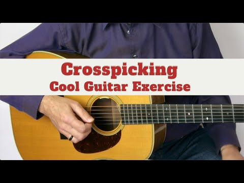 When you're tired of practicing CROSSPICKING using open strings