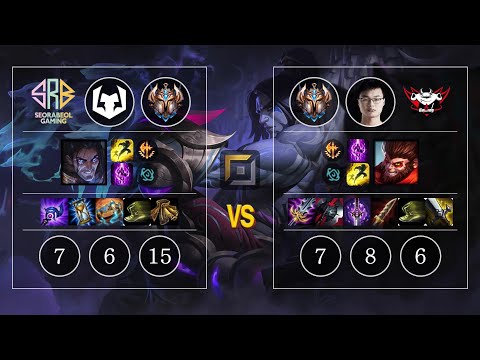SRB Thal Sylas vs JDG 705 Wukong Top - KR Challenger Patch 10.10