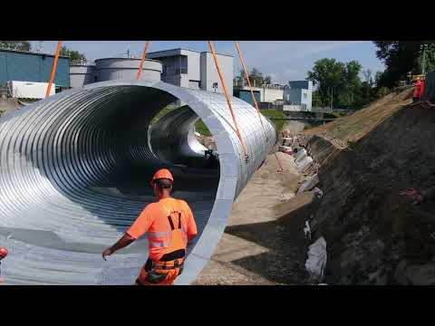 Aregger AG - Tiefbau - HWS und Revitalisierung Ron