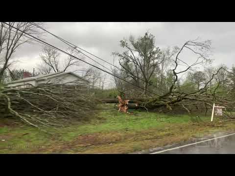 03-25-2021 Brent, AL - Large Wedge Tornado Crossing US 82 Close Range